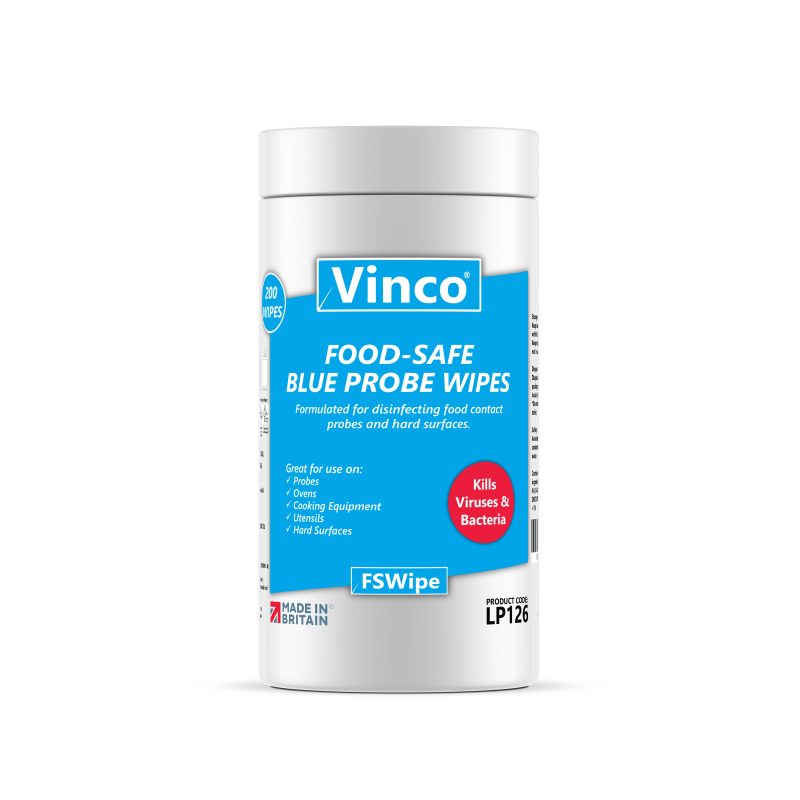From £3.82 Vinco-FSWipe Food Processing Disinfectant Probe Wipe 150 Wipes