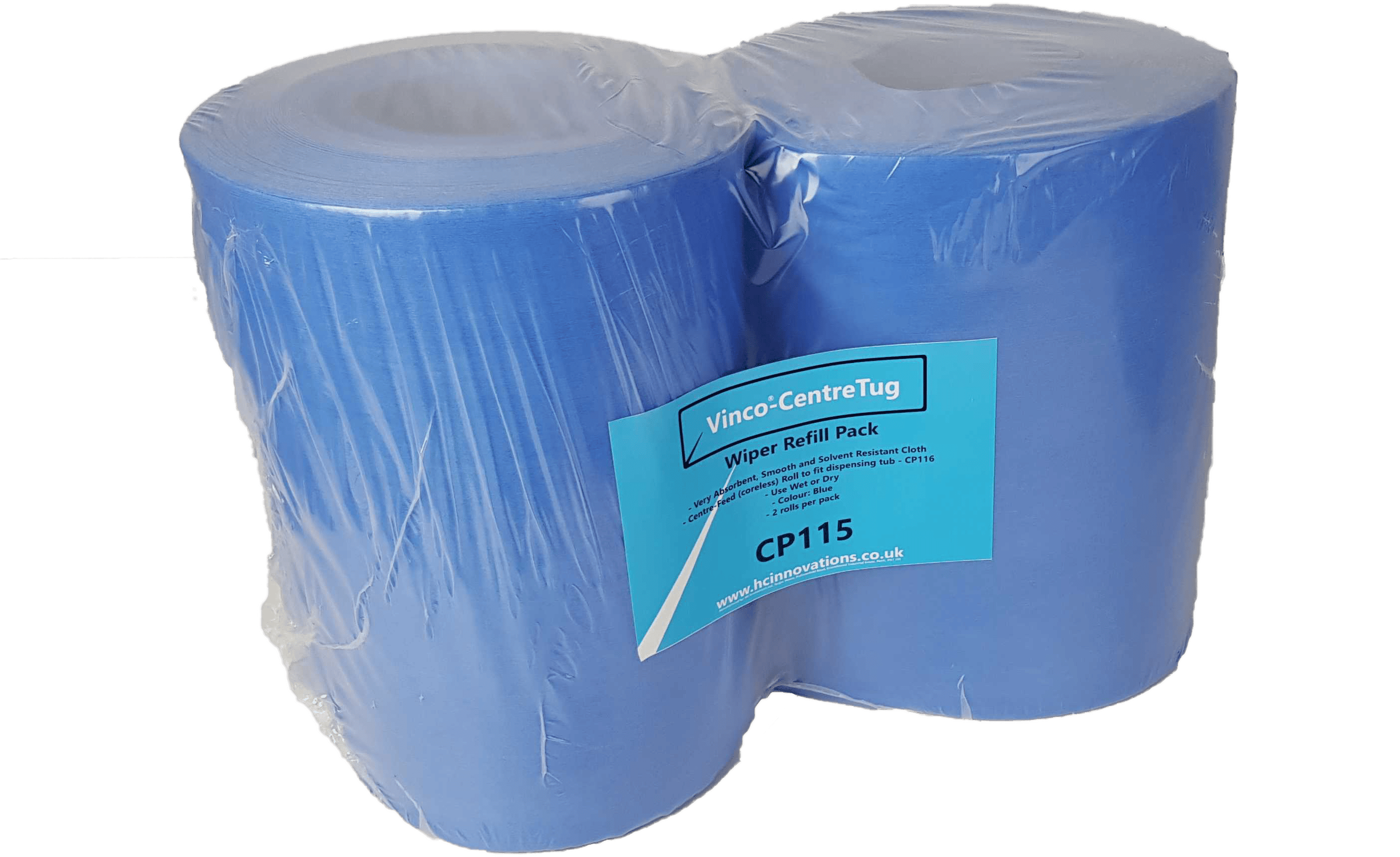From £32.55 Vinco - CentreTug® Wiper Refill to fit CP116 Tub (2 rolls)